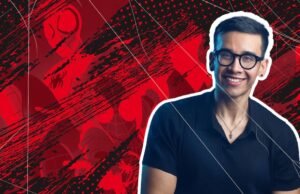 O ator Cruz Contreras comemora a vitória do K-pop Las Guerreras no Oscar 2026