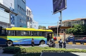 Um pedestre foi morto por um ônibus no Paseo General Escalón