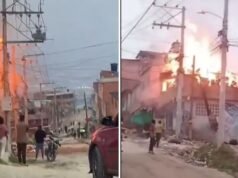 Emergência em Soacha: uma casa perto de uma fábrica de móveis foi destruída por um incêndio