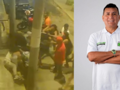 Foram mostradas imagens do conflito antes da morte de Gilberto Infante: o candidato ao parlamento morreu de paragem cardíaca.