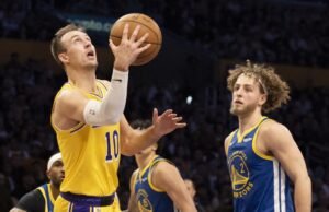 O grande arremesso de três pontos de Luke Kennard virou o Lakers