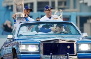 Vendo duas vezes: Dodgers comemoram o título no brilhante dia de abertura