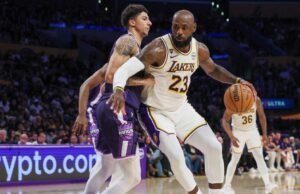 Luka Doncic e LeBron James impulsionam o Lakers para vencer o Kings
