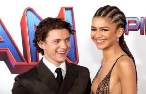 Zendaya derrama chá nas fotos do ‘casamento’ de Tom Holland
