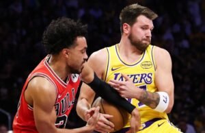 Luka Doncic marcou 51 pontos na vitória do Lakers sobre o Bulls