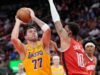 O Lakers chegou atrasado e venceu o Rockets pela sexta vitória consecutiva