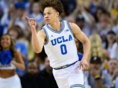 Trent Perry fez 20 pontos na vitória da UCLA sobre o nono lugar em Nebraska