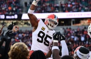 O poeta do Pass Rush, Myles Garrett, mencionou a nona velocidade