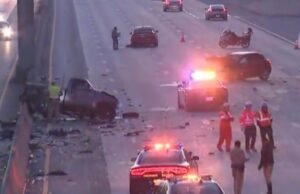Um morto após acidente de cinco carros na rodovia 10 de Los Angeles