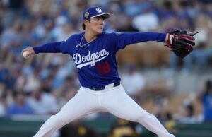Yoshinobu Yamamoto calmo em sua última largada antes do dia de abertura dos Dodgers