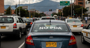 Um sinal “SEM PDA” no carro aciona um alarme devido a uma lacuna legal no controle de tráfego.