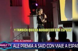 A empresária agradeceu-lhe publicamente durante a cerimónia que lhe foi concedida em Madrid