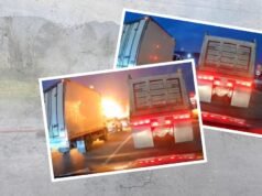 O vídeo mostra o momento exato do grande acidente que causou uma explosão na rodovia Casablanca, na estrada Zipaquirá-Ubaté