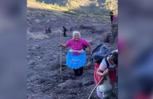 A alma não é velha! A avó que conquistou o vulcão mais difícil de El Salvador descalça e de sandálias
