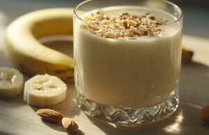 Como fazer um smoothie de banana, chia e leite para prevenir cãibras musculares