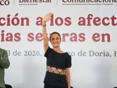 Sheinbaum foi ao posto de saúde de Tenango após relatar falta de remédios durante o evento de Hidalgo: “O abastecimento é de 80%”