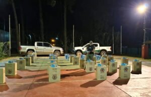 Ele colidiu com um posto de controle da Gendarmaria em Misiones, fugiu e abandonou seu caminhão: carregava 19.500 maços de cigarros.