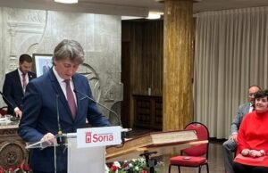 Carlos Martínez deixará o cargo de prefeito de Soria na segunda-feira, após 19 anos de serviço e 27 na Câmara Municipal.