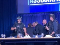 O momento em que o Serviço Secreto de Trump saiu após o tiroteio no jantar de imprensa na Casa Branca