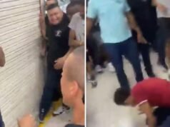 Até com um fabricante de roupas: o suposto criminoso acusado de roubar um shopping de Cali foi espancado em vídeo.