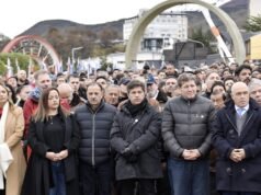 As fileiras do peronismo se fecharam para o aniversário das Malvinas e compareceram em evento oficial em Ushuaia