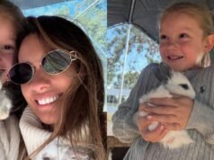 A foto de Pampita e Anita no coelhinho do domingo de Páscoa