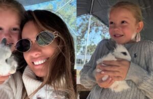A foto de Pampita e Anita no coelhinho do domingo de Páscoa