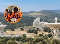 A comunicação da nave Orion da Missão Artemis II com uma aldeia nas montanhas de Madrid: comunicando no espaço com a antena de Robledo de Chavela.