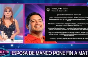 MagalyMedina após o anúncio de Raymond Manco: “Fale mais, um vaso como ele sozinho”