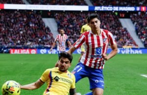 Confirmado: Obed Vargas será titular do Atlético de Madrid contra o Barcelona
