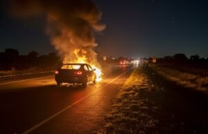 Seu carro pegou fogo, o seguro se recusou a pagar e ele perdeu a ação por causa do horário errado
