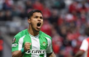Juan Camilo “Cucho” Hernández não está completamente satisfeito com o Betis na Liga Europa: “Ele não pôde evitar”