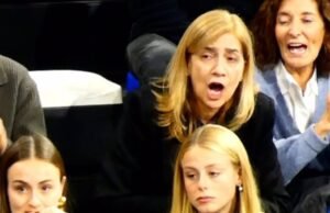 A Infanta Cristina apareceu repentinamente no Metropolitano para assistir ao Atlético-Barça: no camarote presidencial com Enrique Cerezo