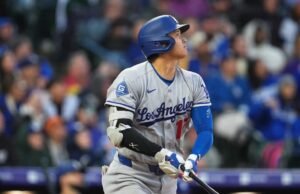O taco dos Dodgers esfriou durante uma derrota na estrada para as Montanhas Rochosas do Colorado