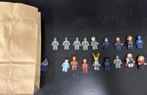 Ele roubou peças de Lego e colocou remendos secos na caixa, disse a polícia