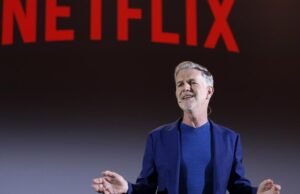 O cofundador da Netflix, Reed Hastings, deixará a empresa em junho