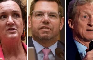 Os apoiadores de Swalwell entraram em confronto depois que ele desistiu da disputa para governador. Quem se beneficia?
