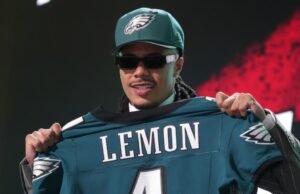 O ex-wide receiver da USC, Makai Lemon, brincou de pega-pega com o time durante o draft
