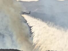 O incêndio no Vista forçou uma ordem de evacuação no Lago Elsinore