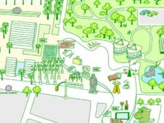 Mapa das Galerias David Geffen do LACMA: café, bar de vinhos, arte Koons