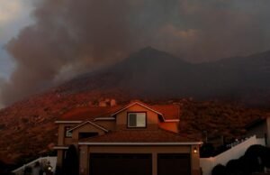 Incêndio em Moreno Valley Springs, incêndio em Riverside County Crown