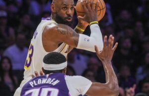 LeBron James, do Lakers, não jogará contra o Thunder esta noite