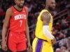 A estrela dos Rockets, Kevin Durant, perderá o primeiro jogo da série Lakers