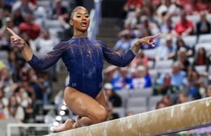 Jordan Chiles e UCLA surpreendentemente não conseguiram fazer a ginástica da NCAA se encontrar