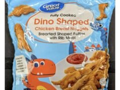 Alerta de contaminação por chumbo emitido para frango em formato de dinossauro do Walmart