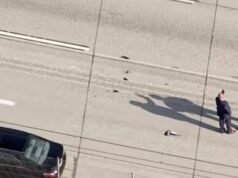 CHP fechou uma parte da rodovia 105 para investigar o tiroteio