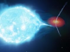 Pela primeira vez, astrônomos medem a potência e a velocidade do jato de um buraco negro