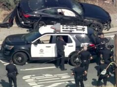Uma pessoa morreu após uma perseguição policial na 5ª rodovia no leste de Los Angeles