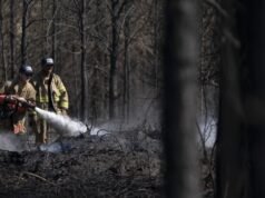 Os incêndios florestais na Geórgia que destruíram mais de 120 casas continuam a ameaçar os residentes