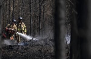 Os incêndios florestais na Geórgia que destruíram mais de 120 casas continuam a ameaçar os residentes